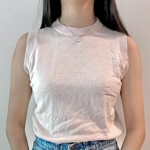 vintage pink sweater vest